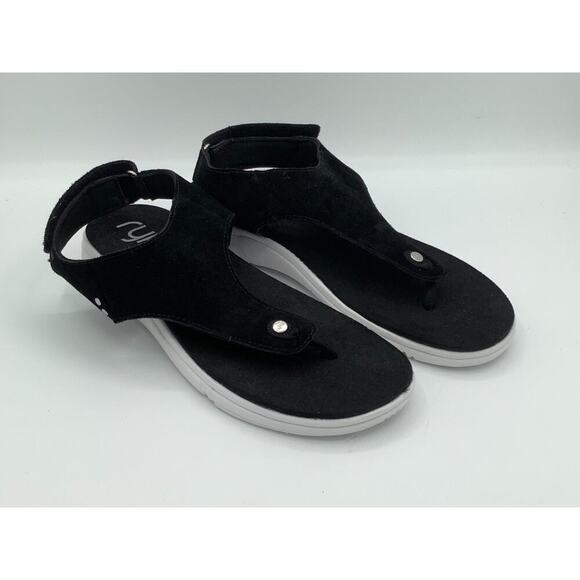 Ryka Size 9.5 Black Sandals Lightweight Comfy - Picture 1 of 6